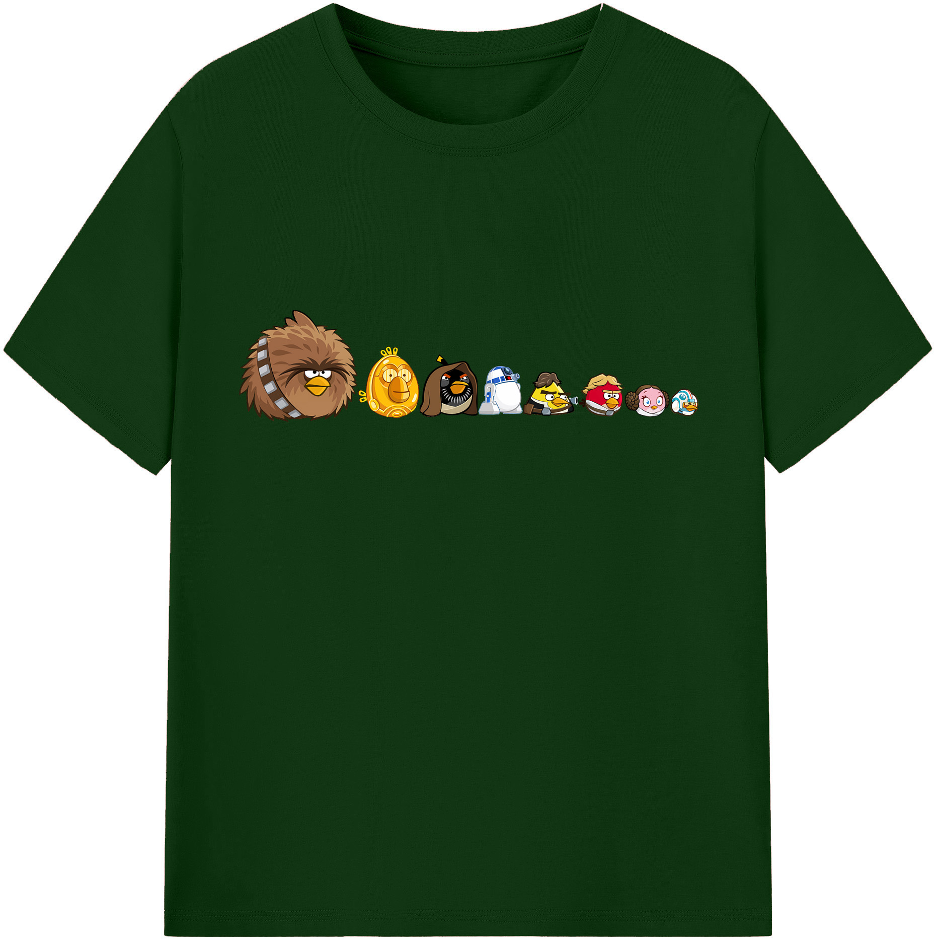 （画像用） Angry Birds アングリーバード 綿100％半袖Tシャツ（フロントプリント）